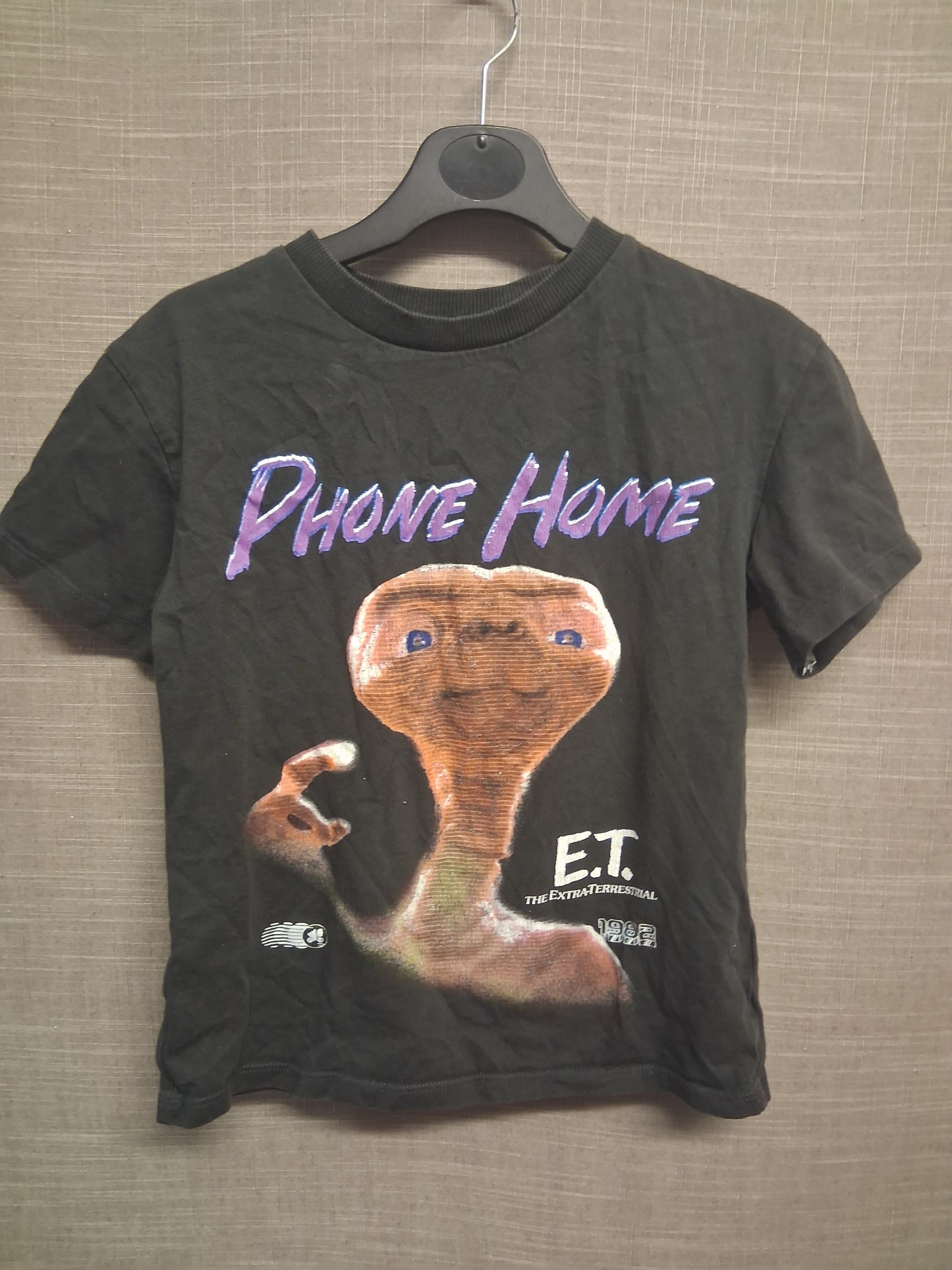 H&M Girls E.T Grey Short Sleeve T-Shirt Age 6-8 Years