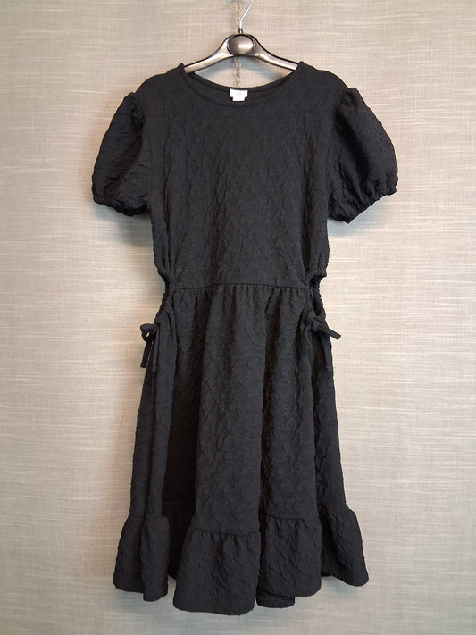 River Island Girls Black Dress Cut Out Sides Age 11-12 Years