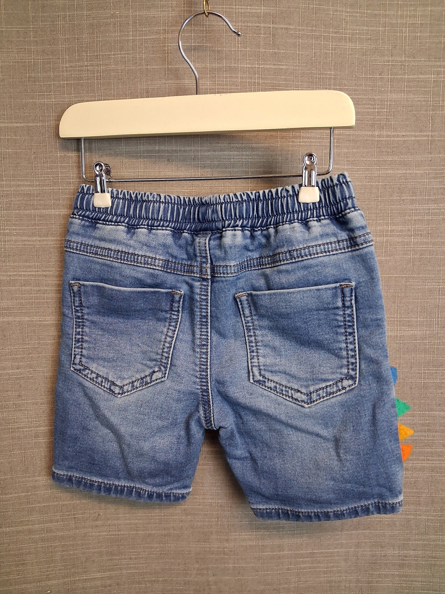 Next Boys Denim Shorts Monster Theme Age 2-3 Years