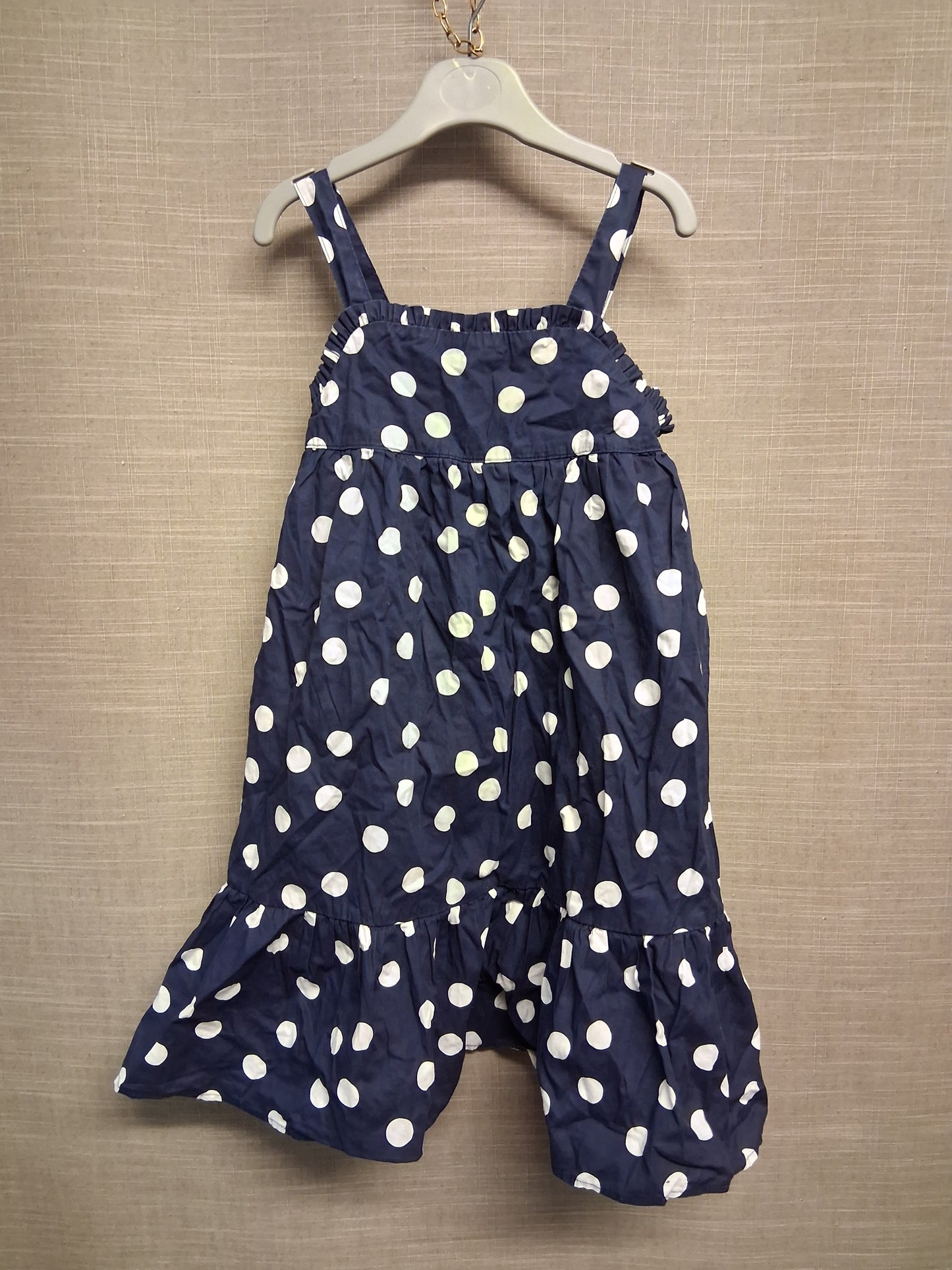 Lily & Dan Girls Navy Spotty Sundress Age 5-6 Years