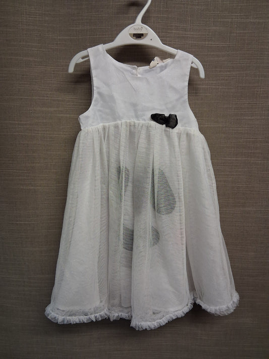 H&M Girls Halloween Ghost Theme Dress Age 5-6 Years