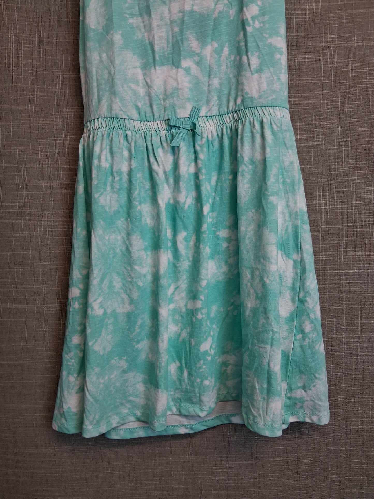 Matalan Girls Jersey Cut Out Back Dress Age 13 Years Blue Tie Dye Age 13 Years