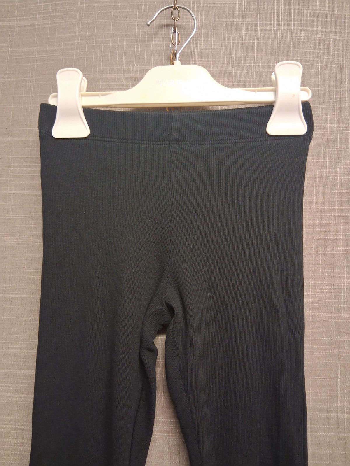 Marks and Spencer Black Ribbed Bootcut Leggings Age 5-6 Years