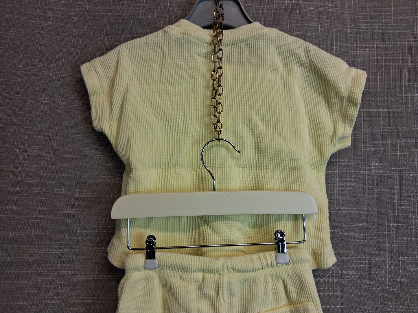 Zara Girls Yellow 2 Piece Set Outfit T-Shirt & Shorts Age 2-3 Years