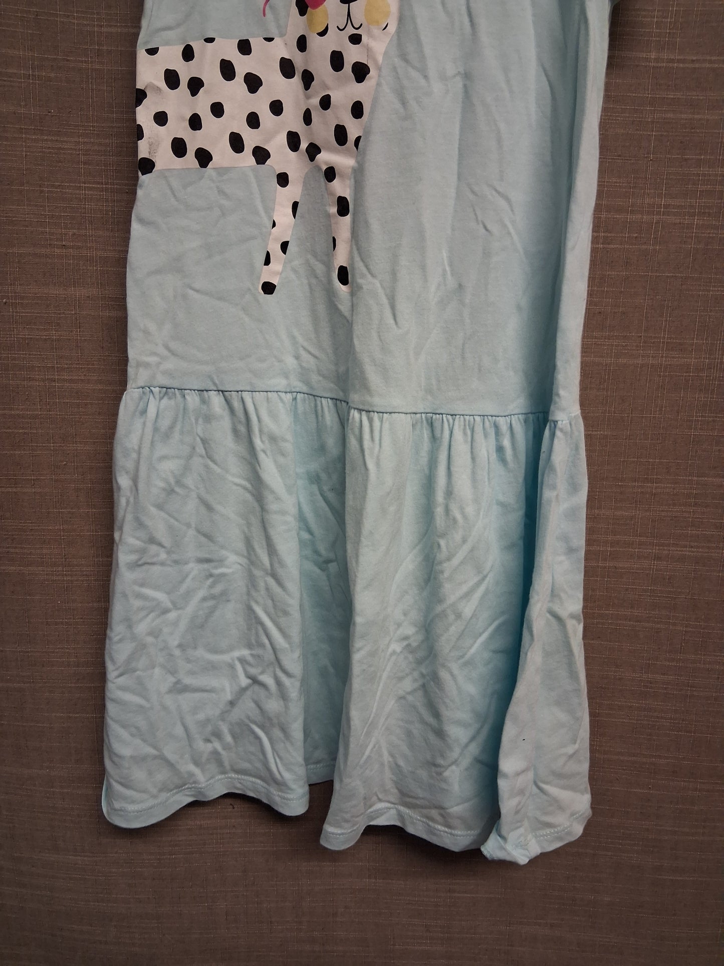Woolworths Girls Blue Sleeveless Jersey T-Shirt Dress Age 8 Years