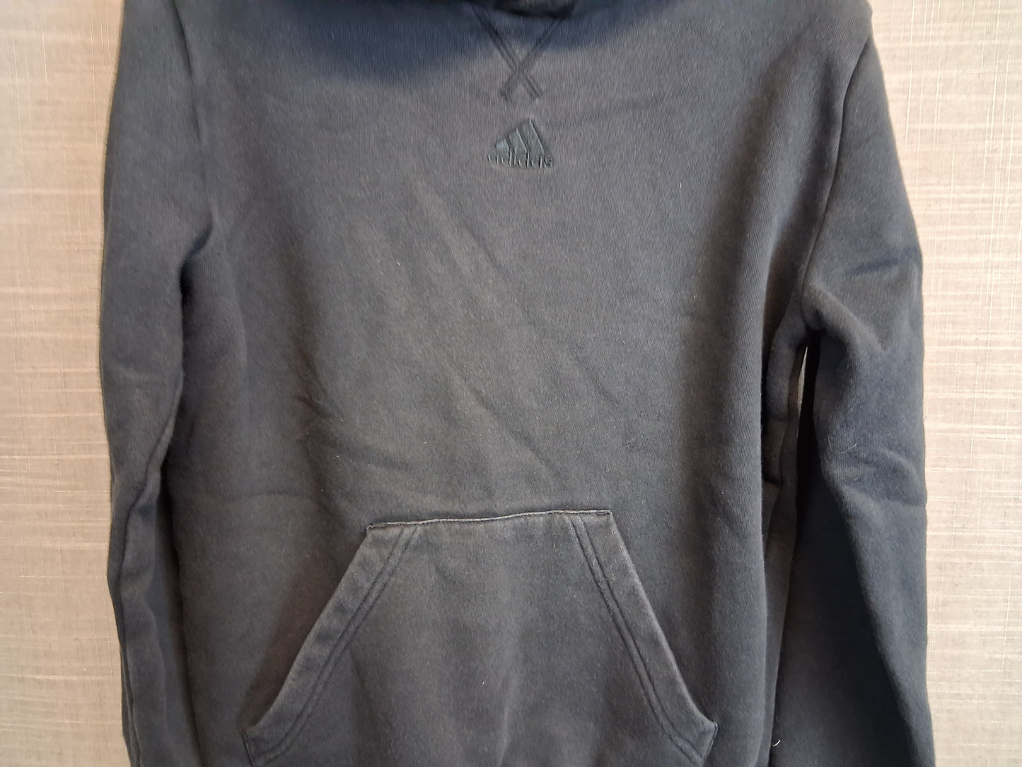 Adidas Boys Black Hoodie Age 11-12 Years