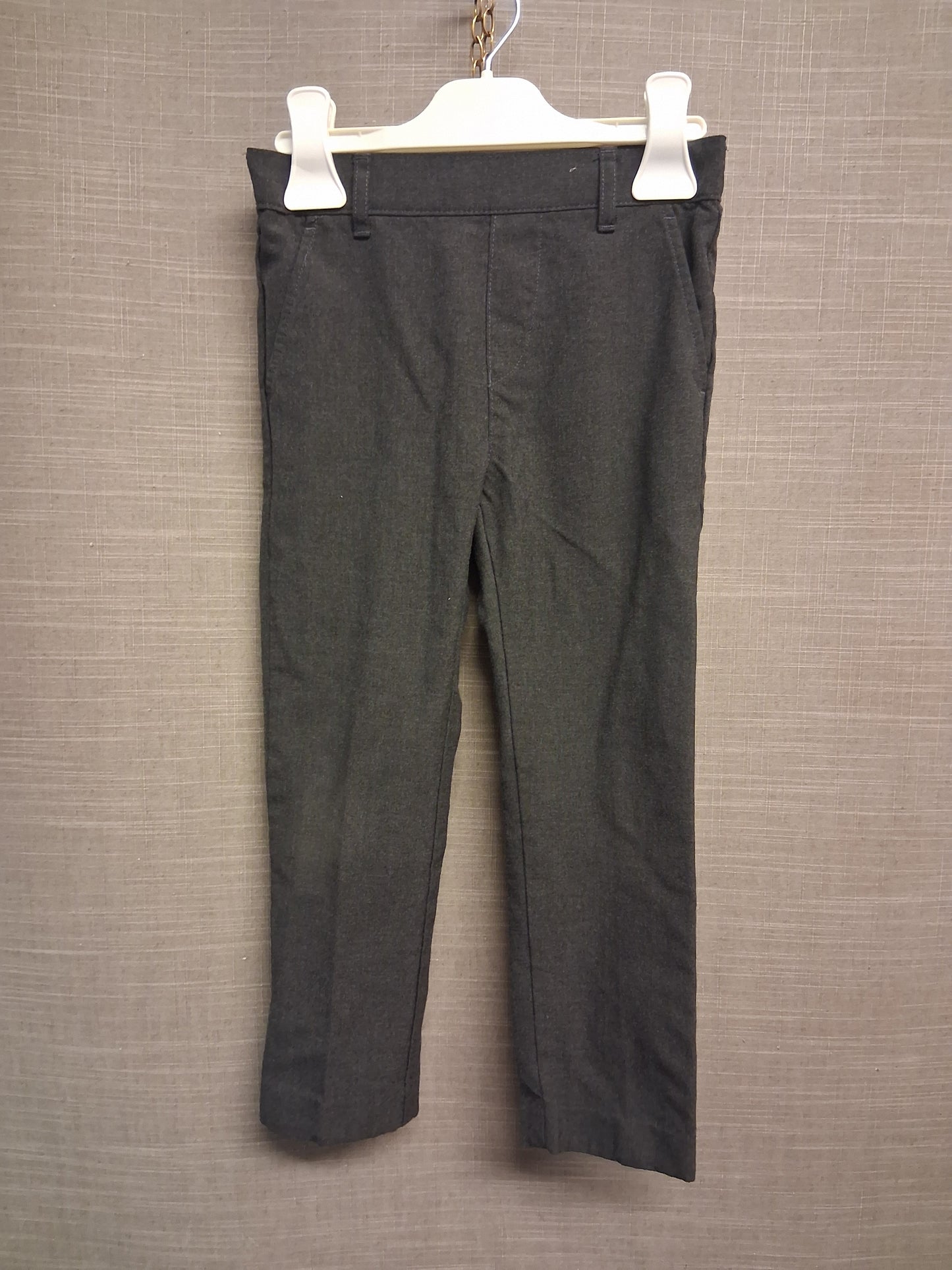 F&F Boys Grey School Trousers Age 4-5 Years
