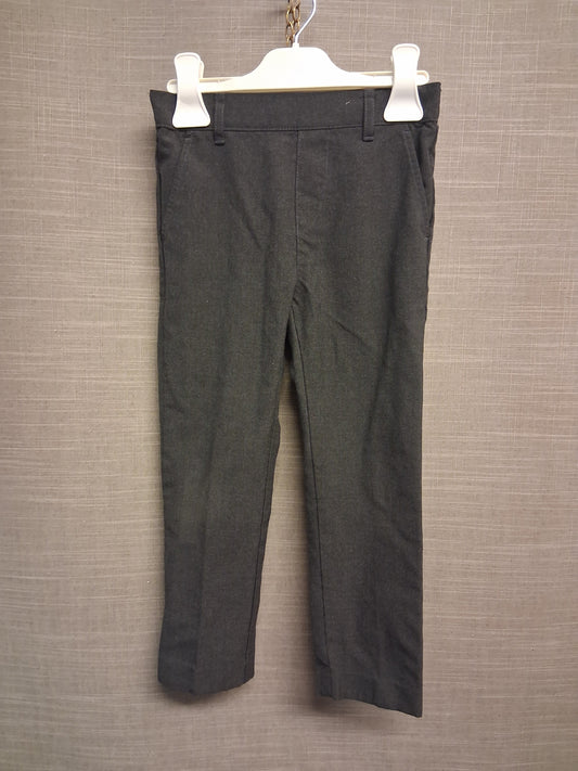 F&F Boys Grey School Trousers Age 4-5 Years