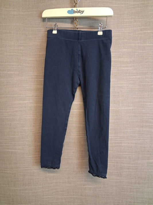 Next Girls Navy Leggings Age 3-4 Years
