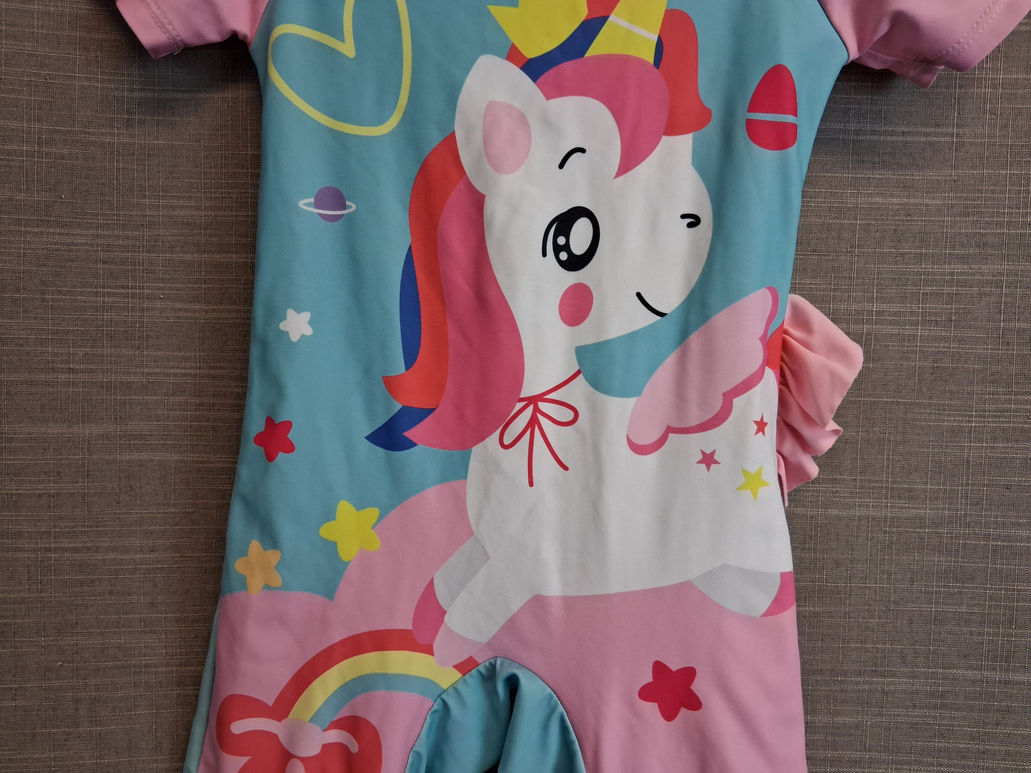Shein Girls UV Swimsuit One Piece Unicorn One Age 2-3 Years