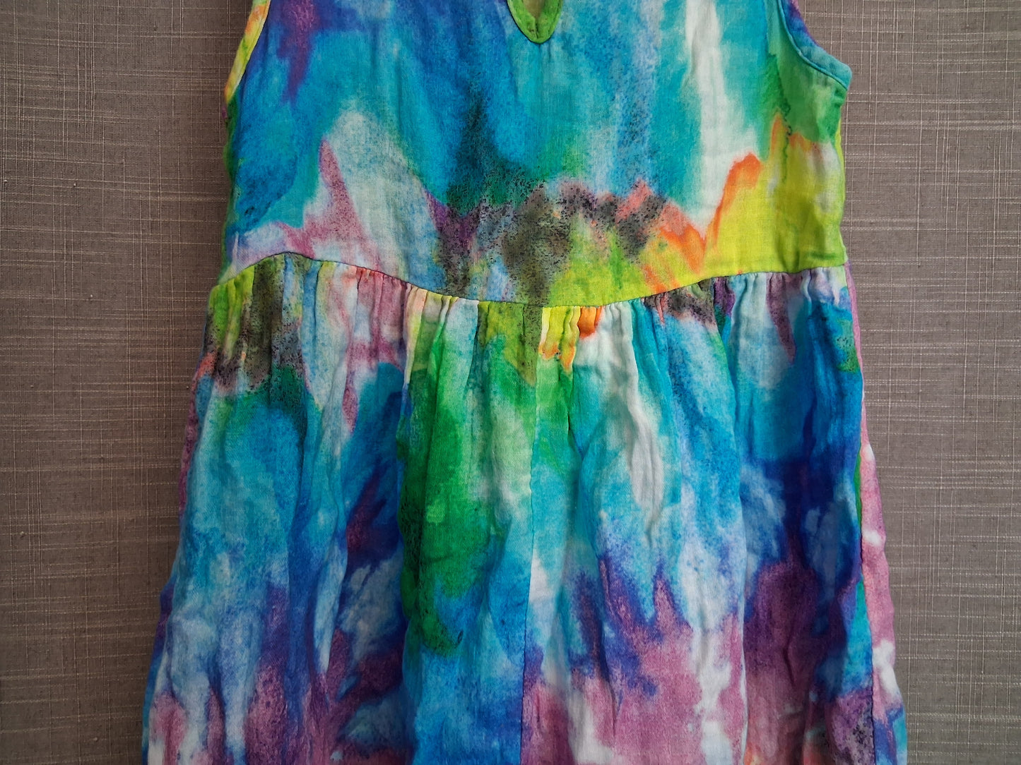 Next Girls Multicolour Tie Dye Sundress Age 7 Years