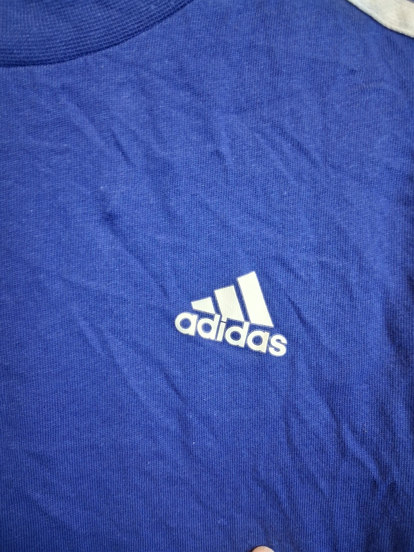 Adidas Boys Blue Short Sleeve T-Shirt Age 9-10 Years