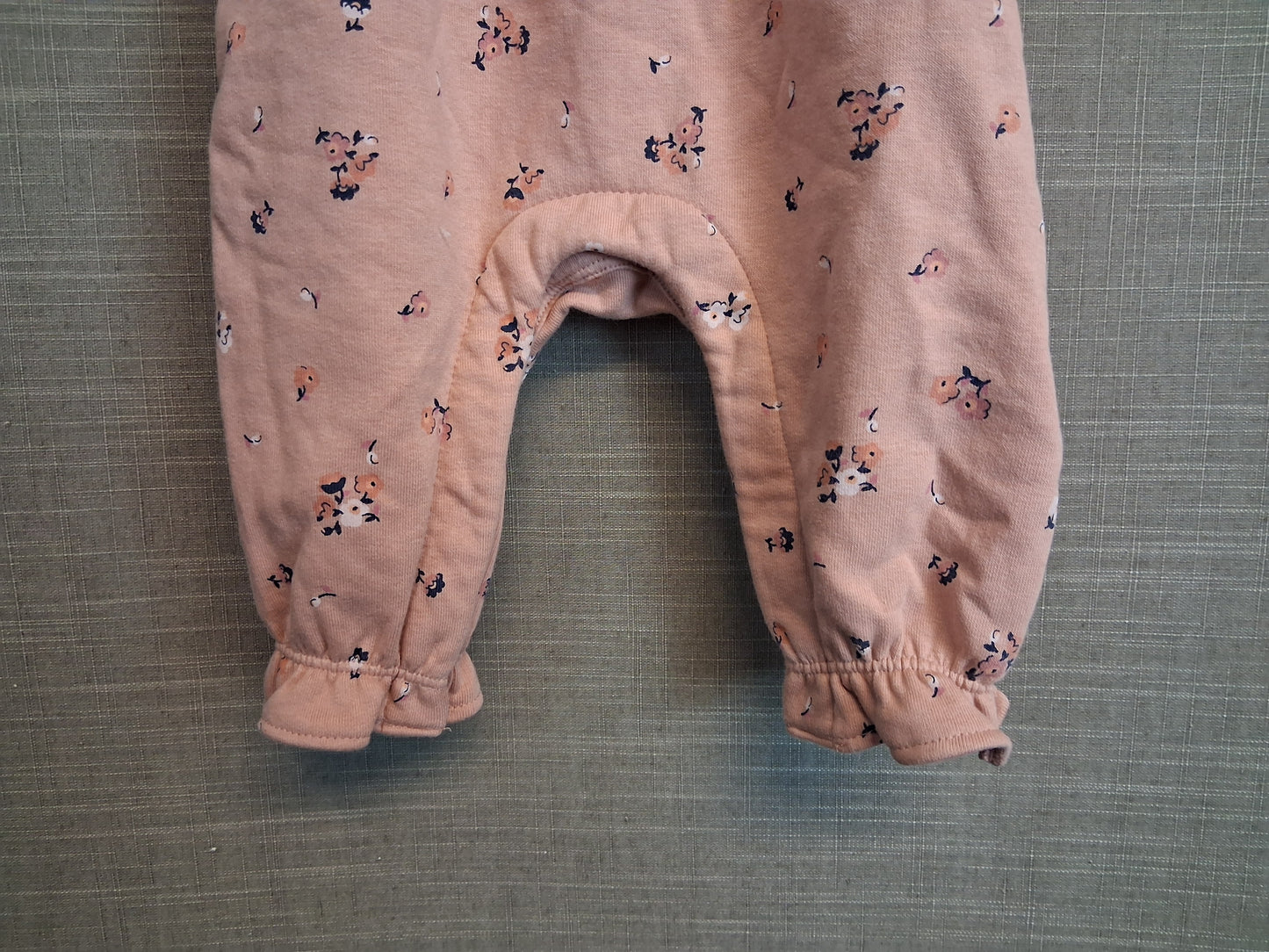 Marks and Spencer Girls Pink Floral Romper Dungarees Age 6-9 Months