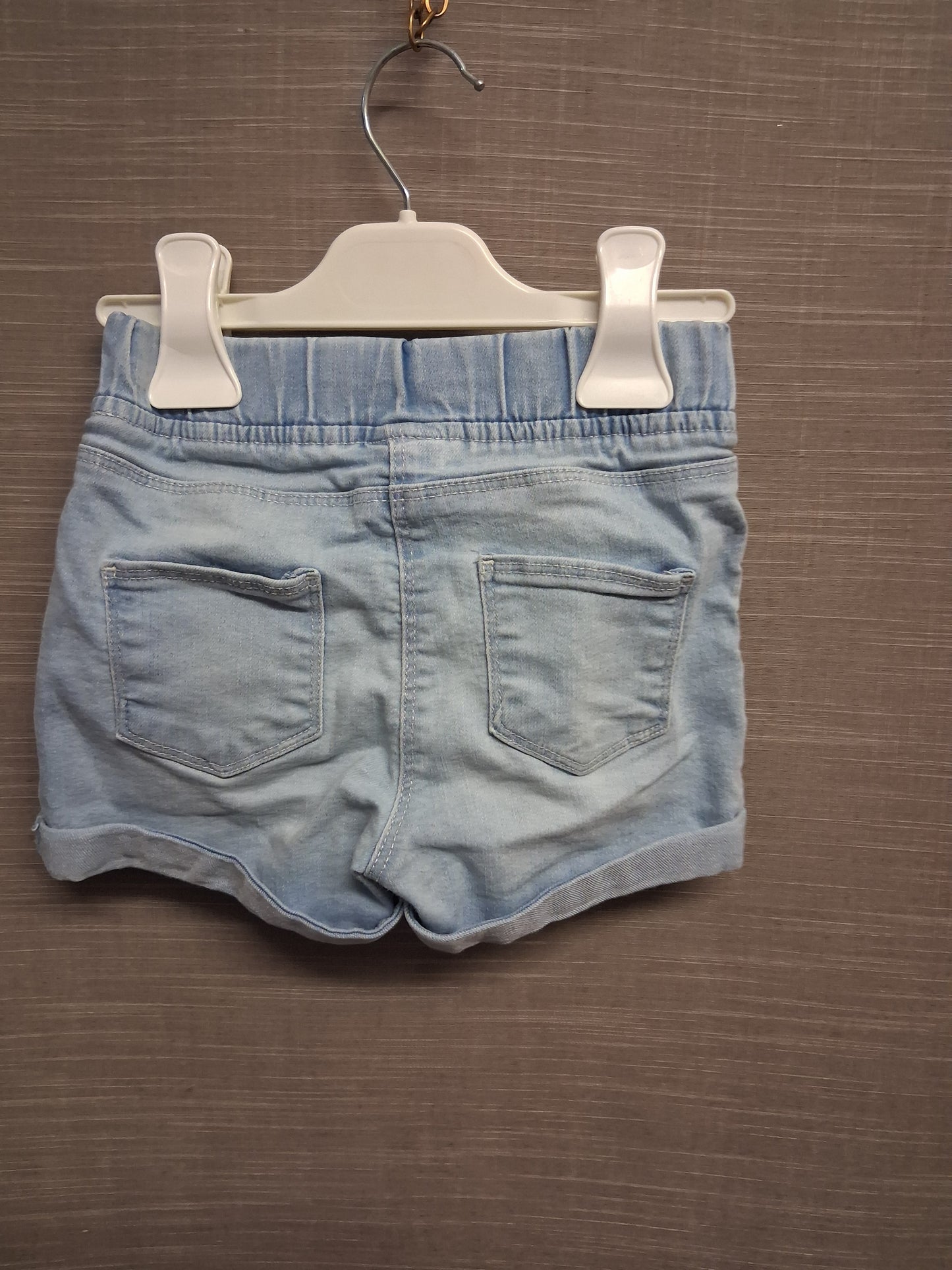 Next Girls Denim Shorts Light Blue Age 2-3 Years