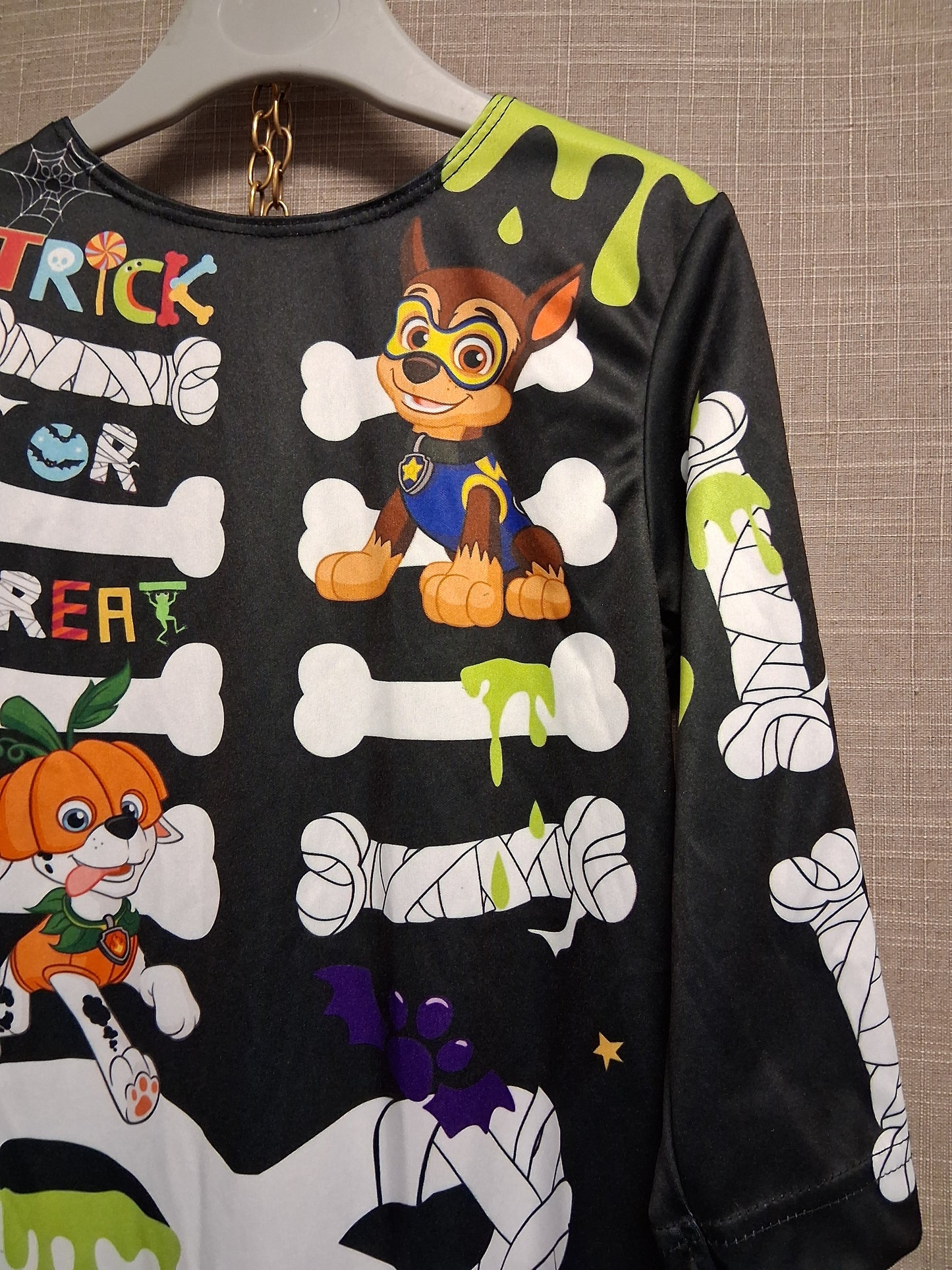 Paw Patrol Boys Skeleton One Piece Costume Age 2-3 years
