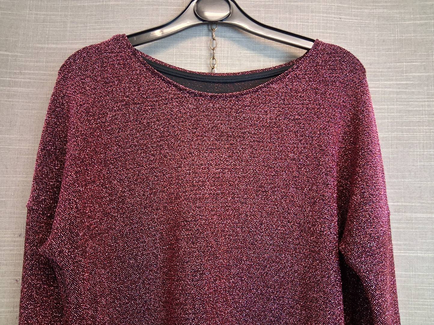 Nutmeg Girl Pink Glittery Long Sleeve Top Age 13-14 Years