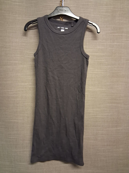 F&F Grey Jersey Ribbed Tank Vest Dress Age 9-10 Years