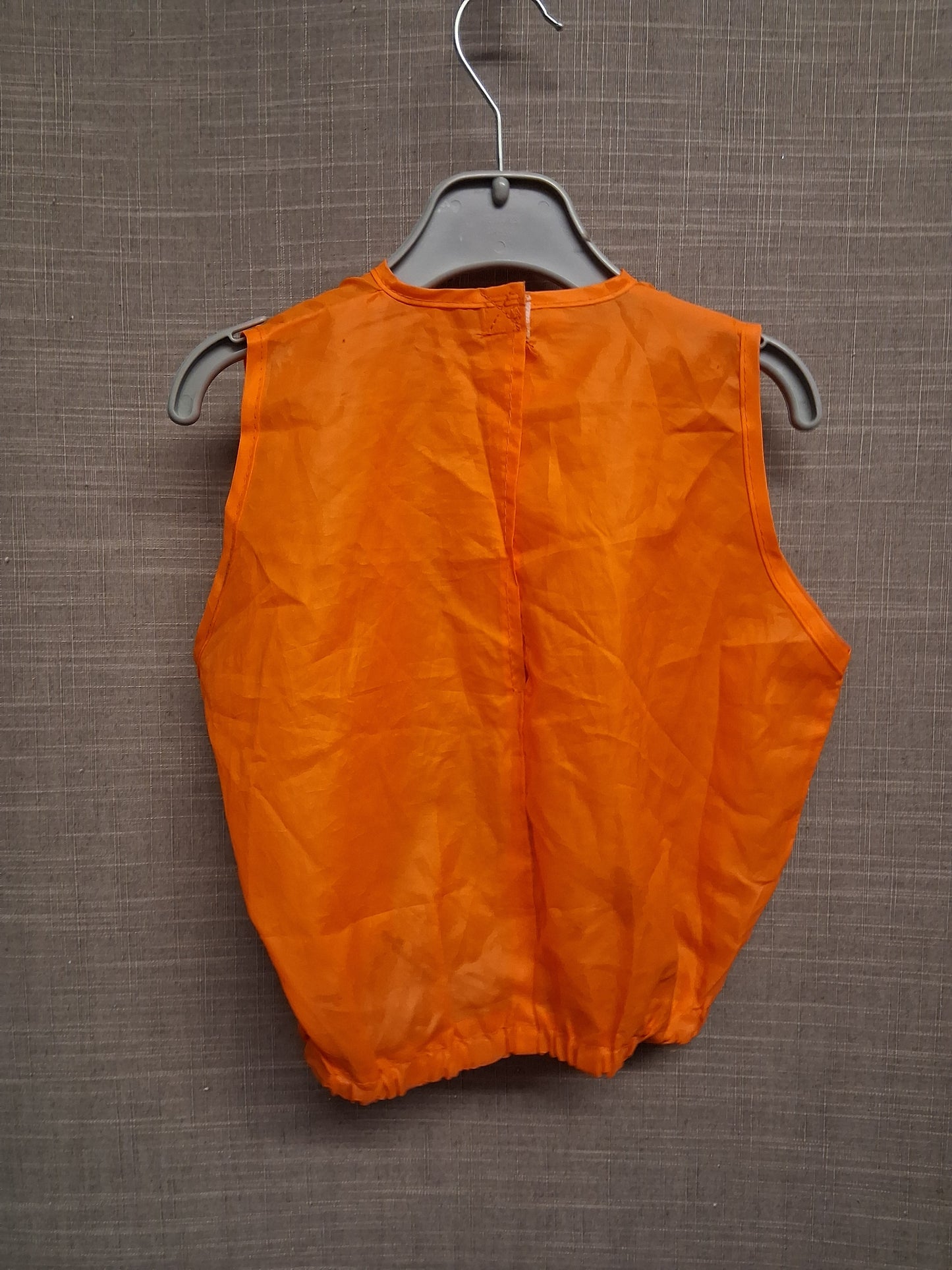 Pumpkin Suit Sleeveless Orange Lightweight Age 12-24 Months Unisex