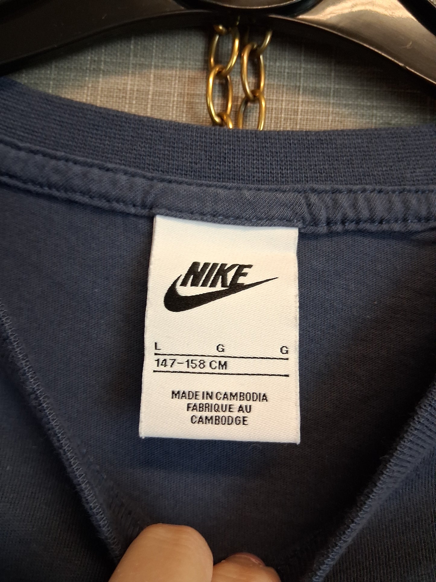 Nike Boys Blue Short Sleeve Jersey T-Shirt Age 11-12 Years