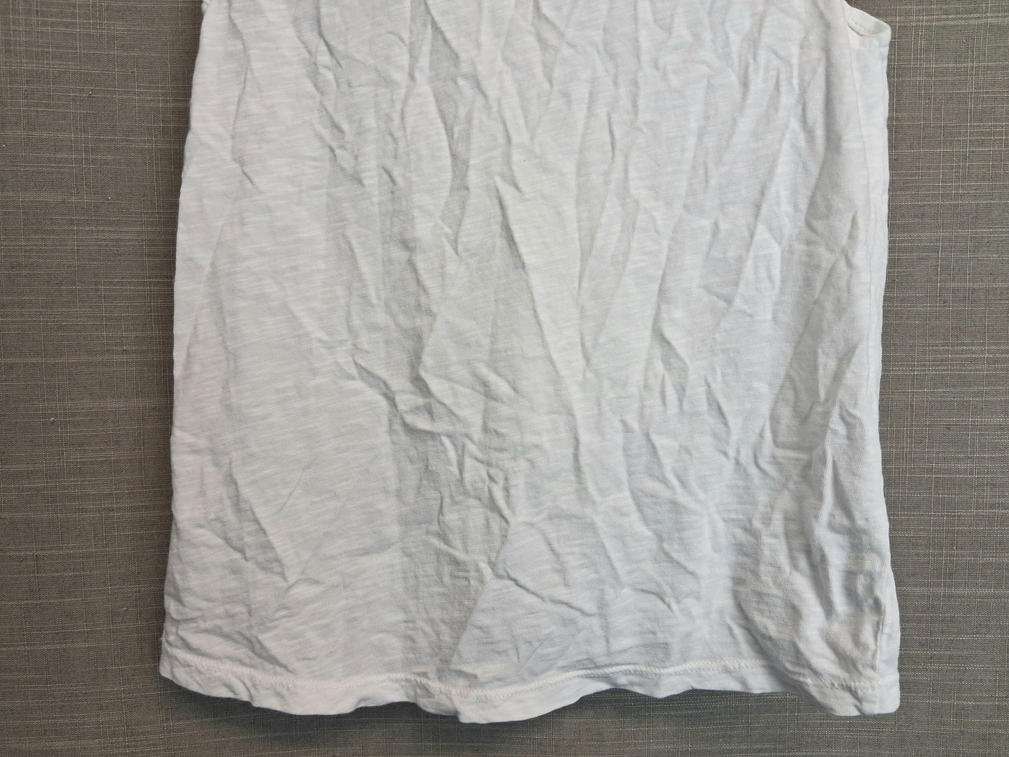 Nutmeg White Sleeveless Jersey T-Shirt Age 9-10 Years