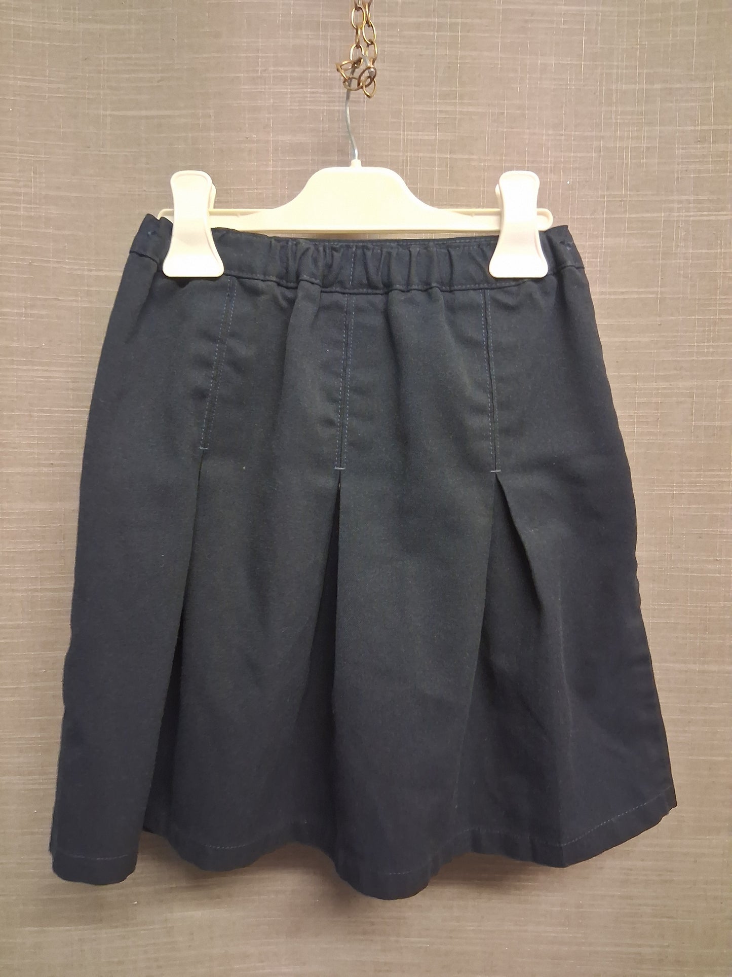Marks and Spencer Girls School Skirt Navy Age 6-7 Years