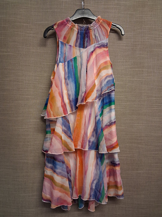 Next Girls Layered Tiered Sleeveless Dress Age 10 Years Multicolour
