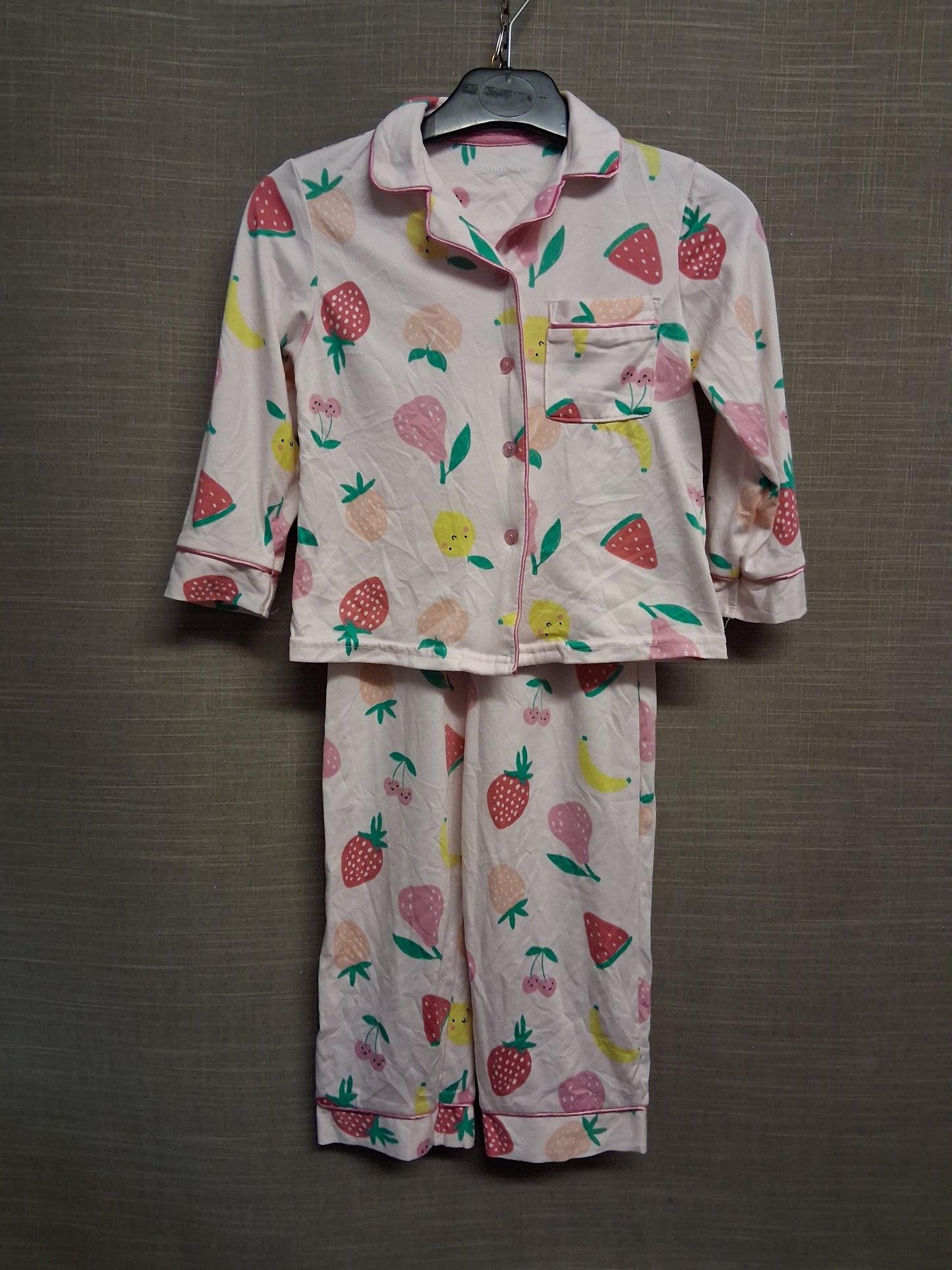 Originals Girls Summer Fruits Pyjamas PJs Set Age 3-4 Years