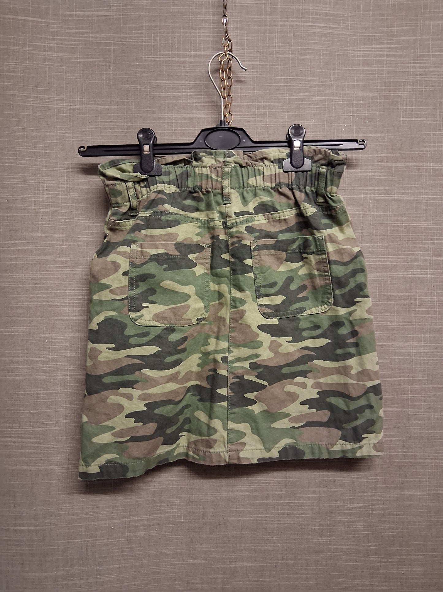 Matalan Girls Camouflage Denim Skirt Elastic Waist Age 12 Years