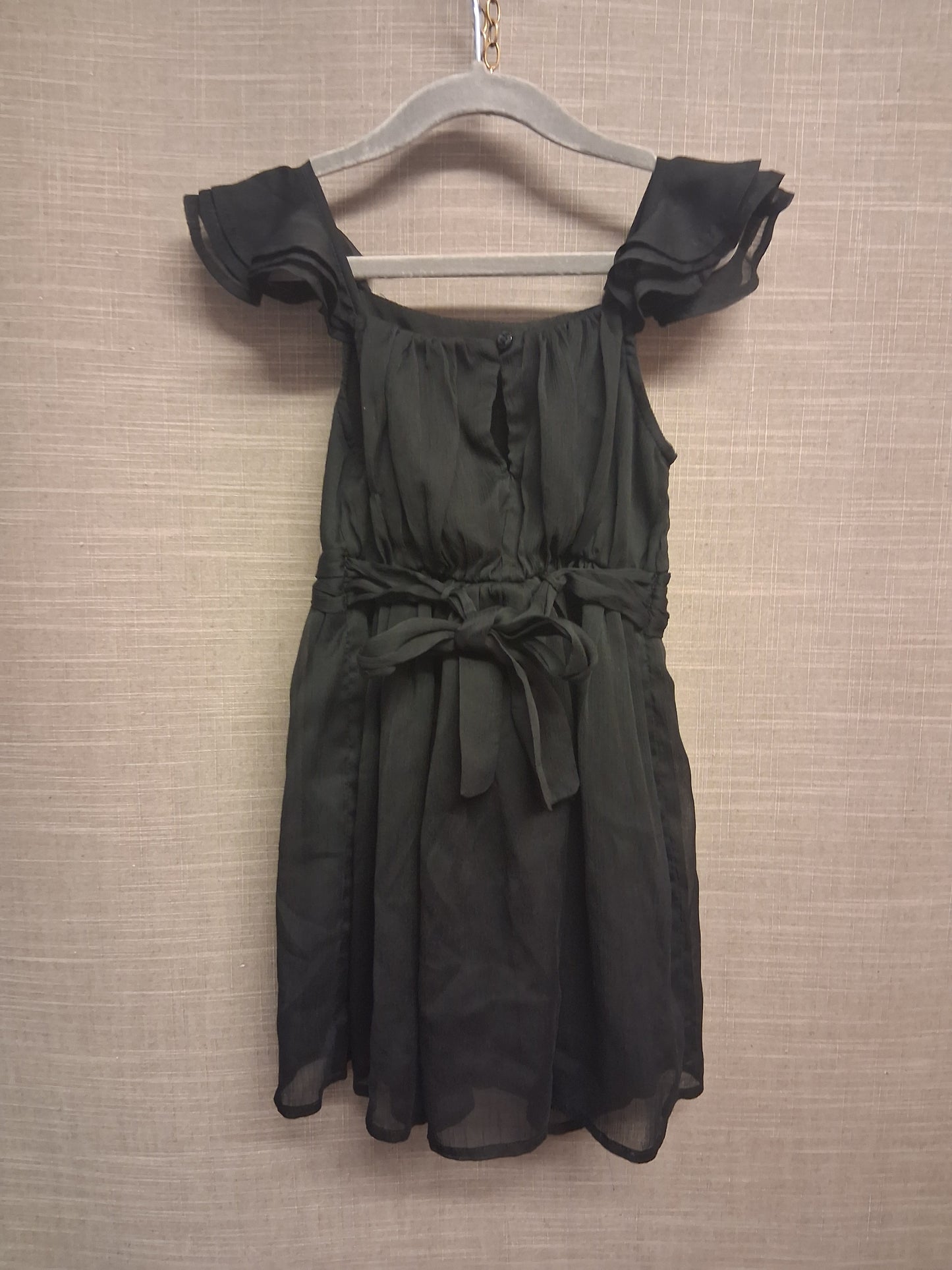 Next Dress Girls Black Sheer Lightweight Party Age 4 Years