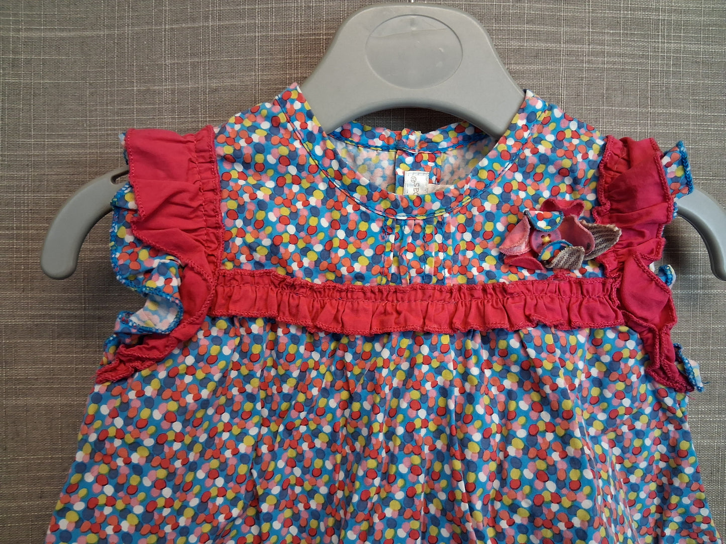 Mamas & Papas Girls Multicolour Sleeveless Dress Age 3-6 Months