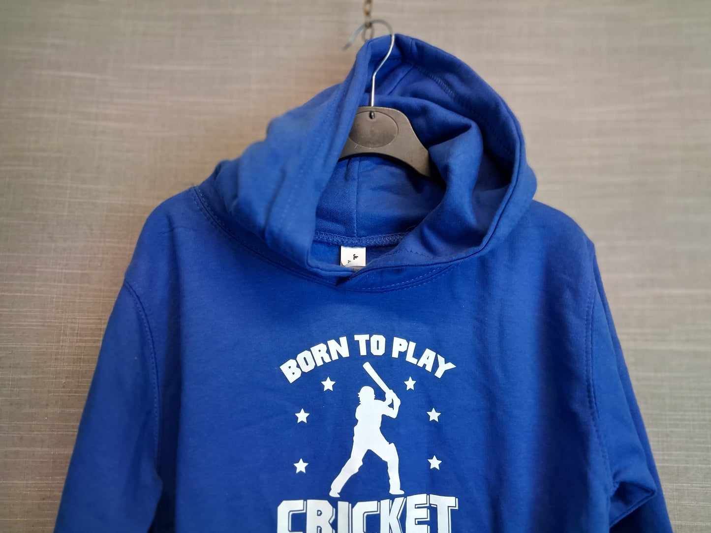 Just Hoods Boys Cricket Hoodie Blue Age 7-8 Years