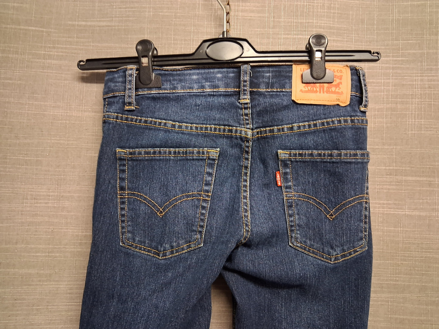 Levis 511 Slim Leg Boys Jeans Darkwash Adjustable Waist Age 12 Years