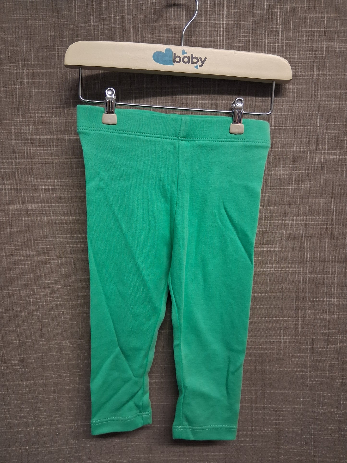 Next Girls Green Jersey 100% Cotton Leggings Age 9-12 Months