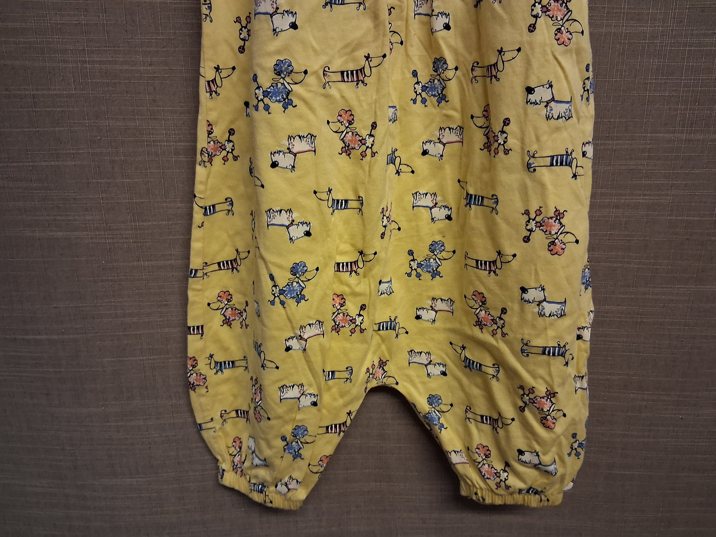Nutmeg Girls Romper Yellow Dog Theme Age 2-3 Years