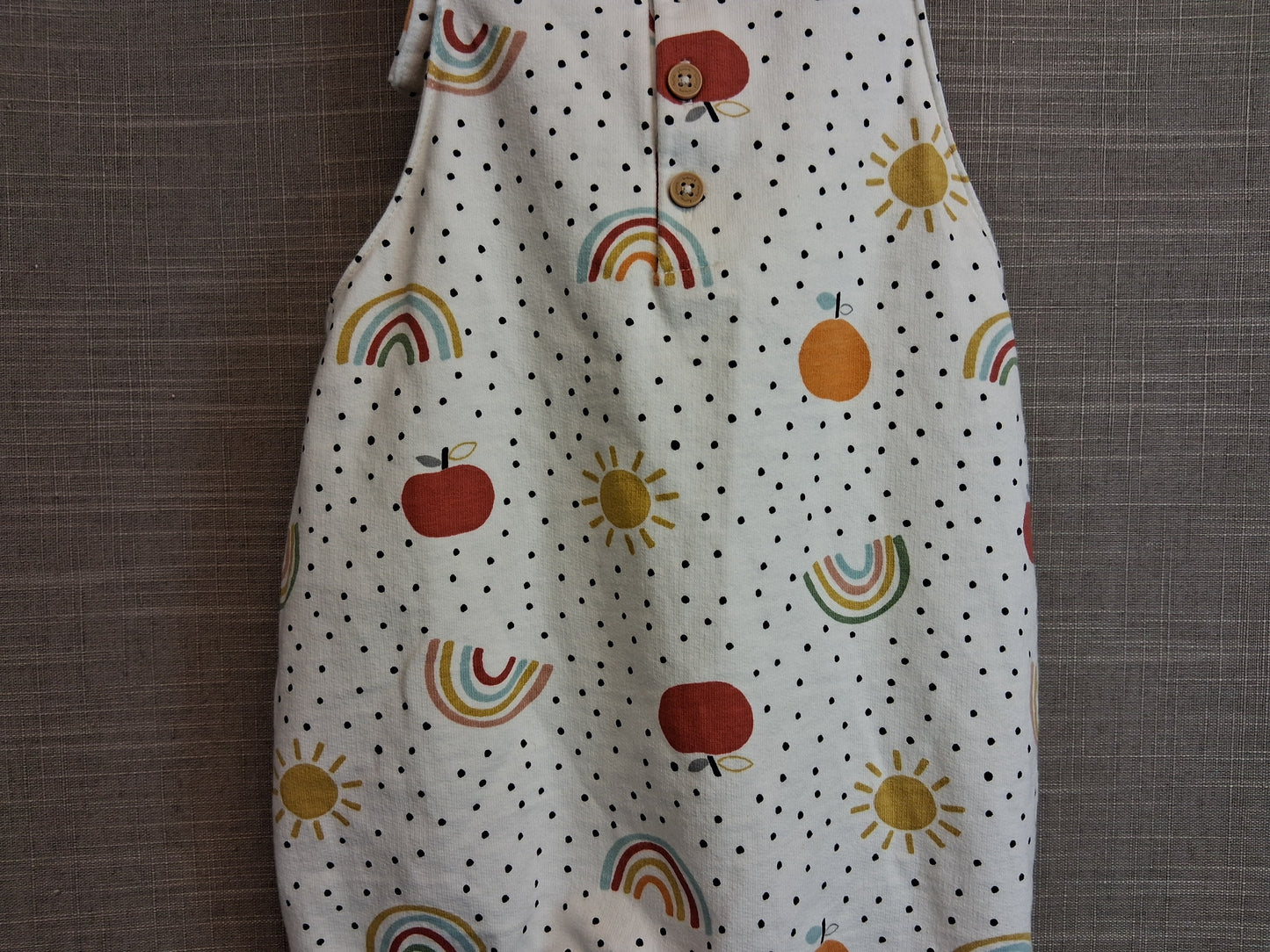 Next Girls Jersey Dungaree Shorts Romper Age 12-18 Months Cream