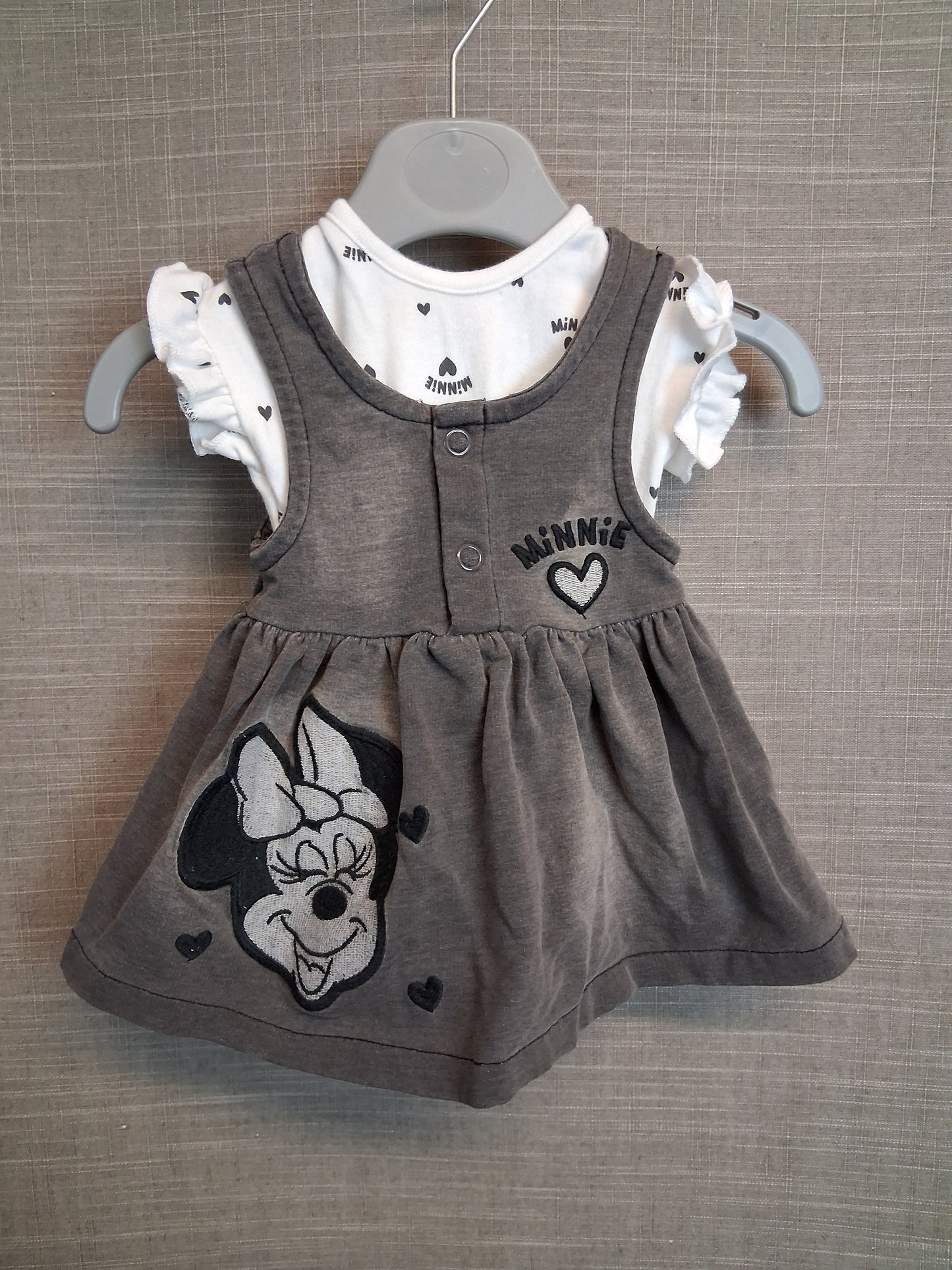 Disney Girls Minnie Mouse 2 Piece Dress and Top Outfit Age Tiny Baby