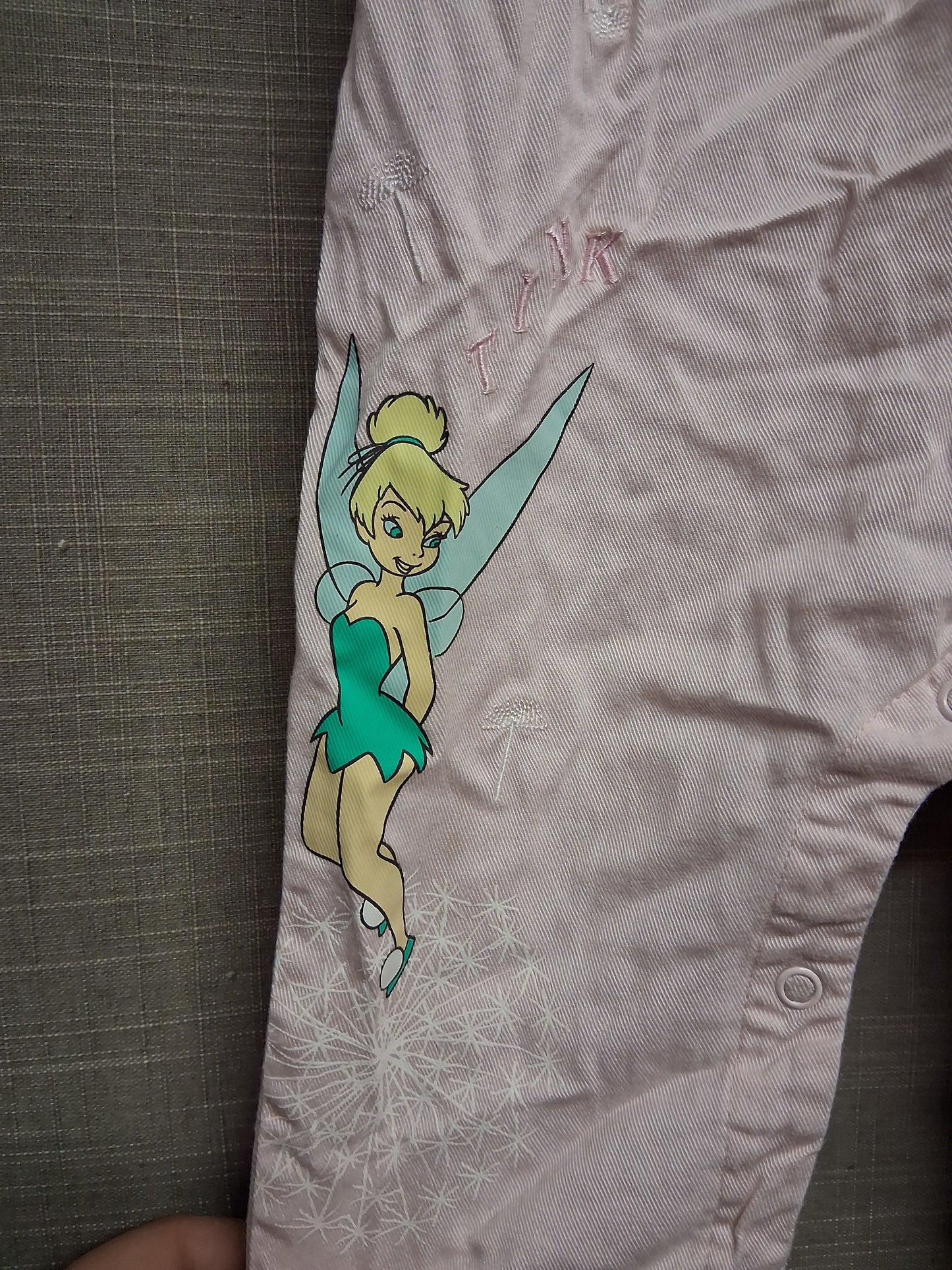 Disney Primark Tinkerbell  Dungarees Pink Age 2-3 Years