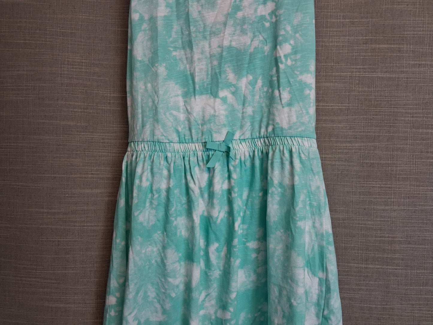 Matalan Girls Jersey Cut Out Back Dress Age 13 Years Blue Tie Dye Age 13 Years