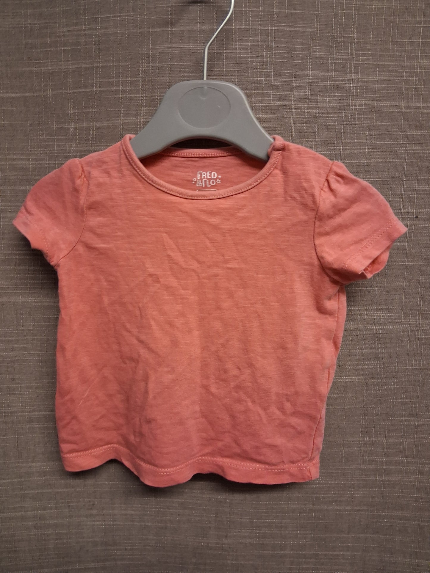 F&F Boys Orange T-Shirt Short Sleeve Age 0-3 Months