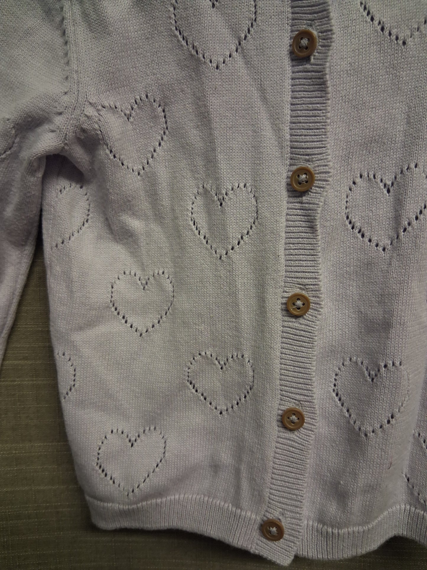 Marks and Spencer Girls Lilac Cardigan Age 12-18 Months