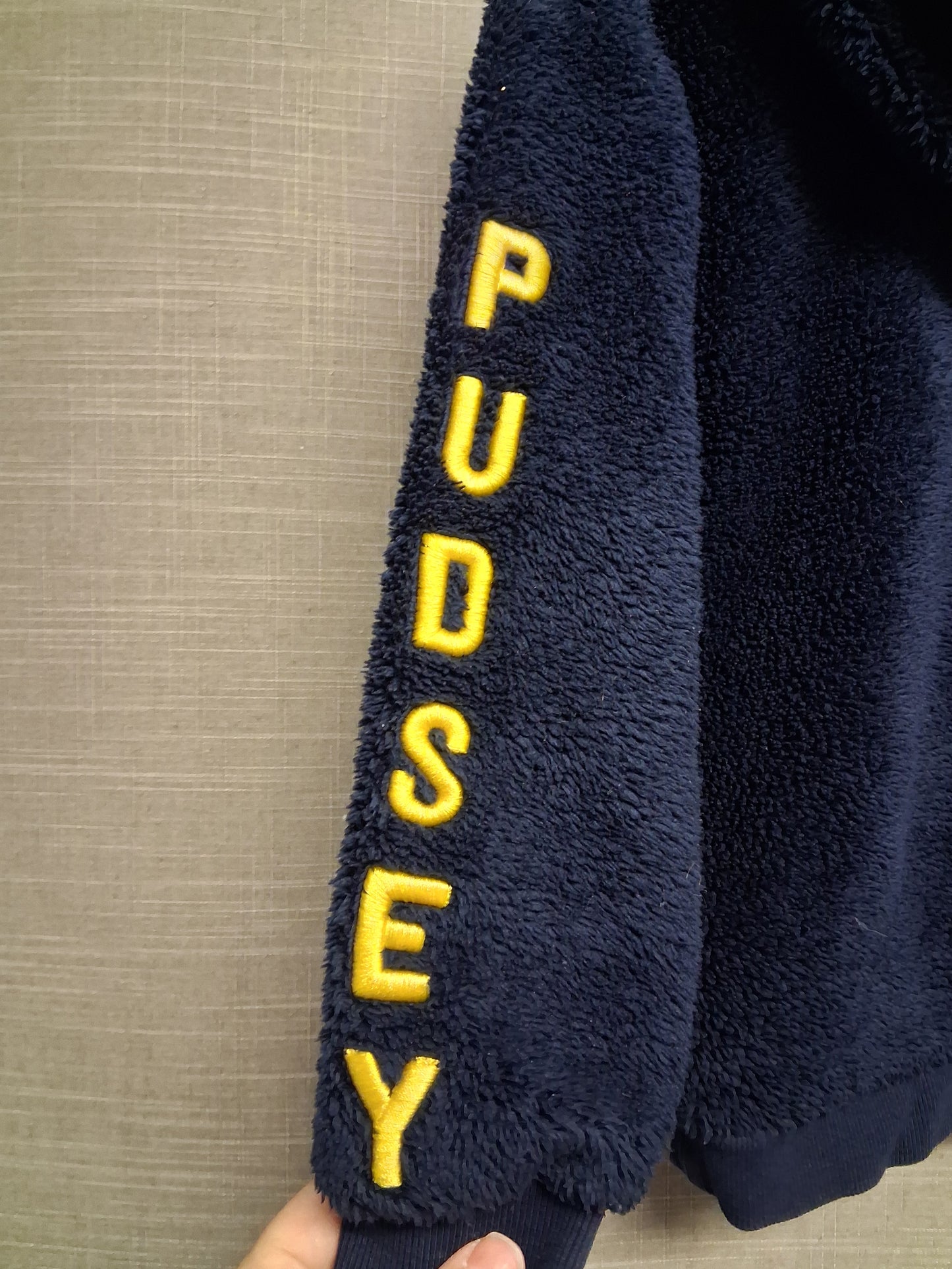 George Boys "Pudsey" Children in Need Blue Fleece Sweater Hoodie Age 6-7 Years