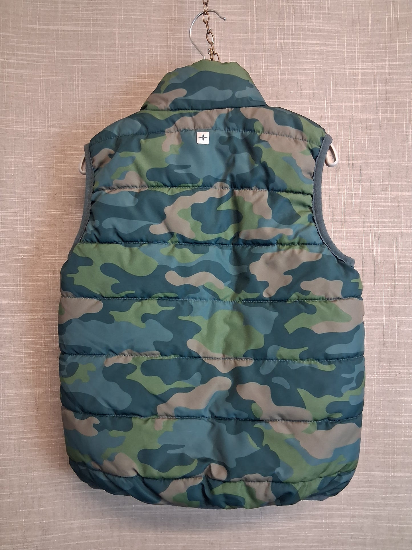 Mountain Warehouse Boys Green Camouflage Bodywarmer Gilet Age 3-4 Years