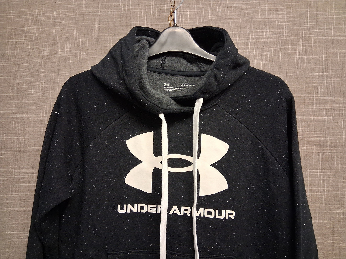 Under Armour Boys Dark Grey Hoodie Age 13-14 Years Loose Fit