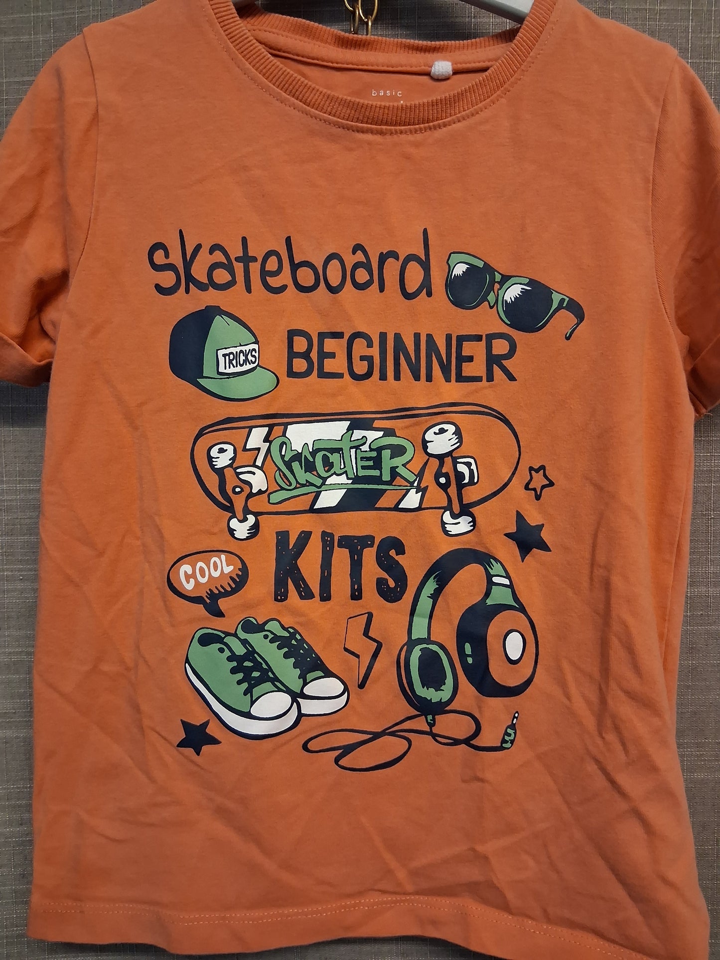 Name It Boys Orange Short Sleeve T-Shirt Age 5 Years