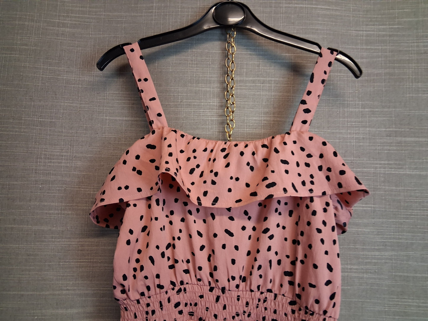 Primark Girls Pink Spotty Playsuit Age 10-11 Years