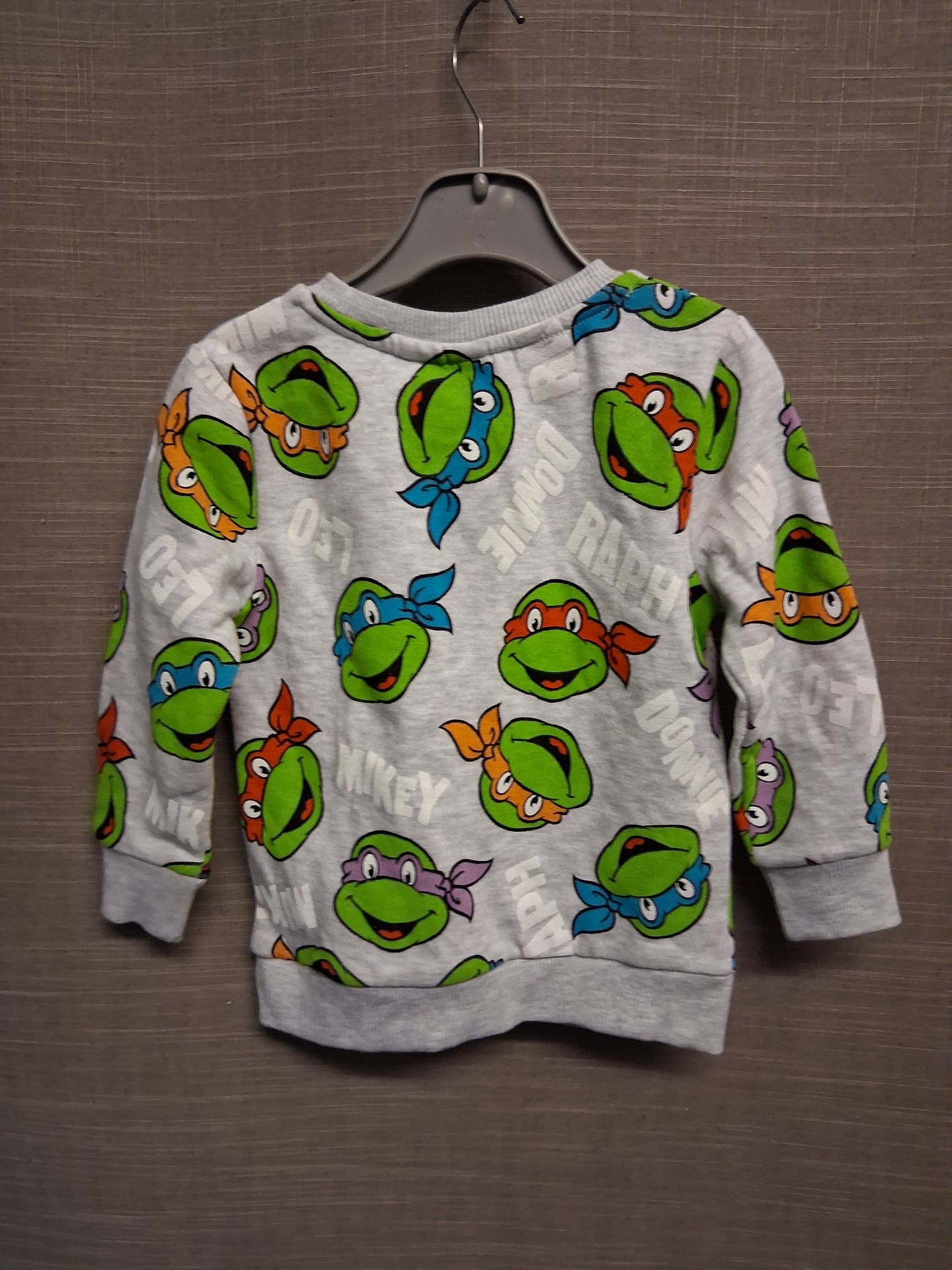 George Boys Teenage Mutant Ninja Turtles Grey Sweater Age 18-24 Months New