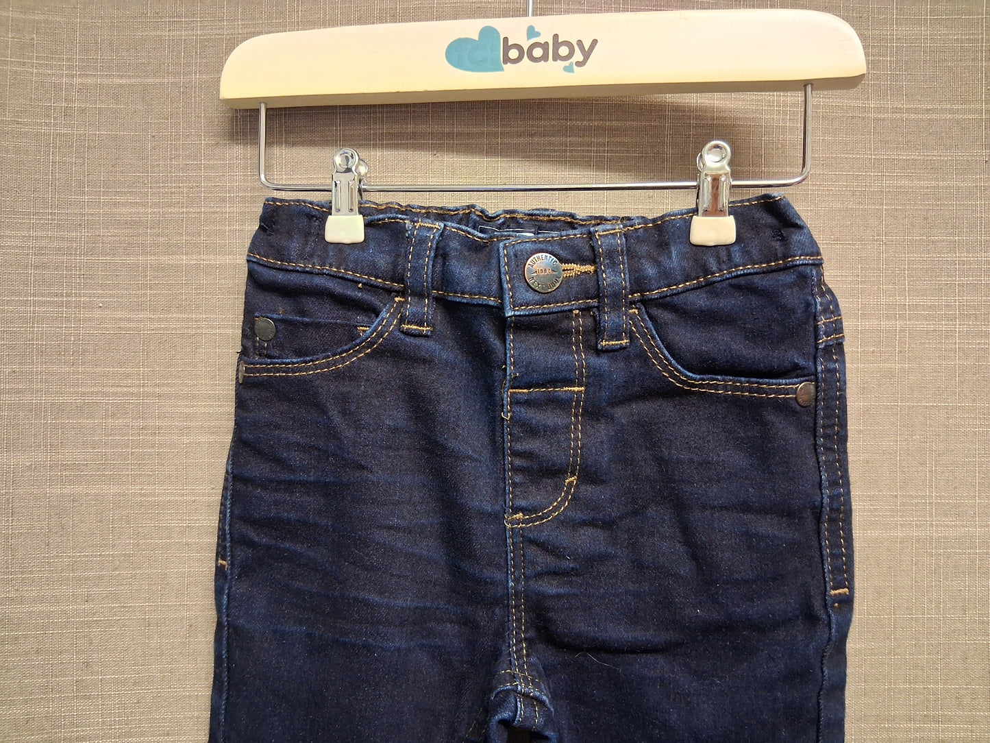 Next Boys Darkwash Denim Jeans Age 9-12 Months