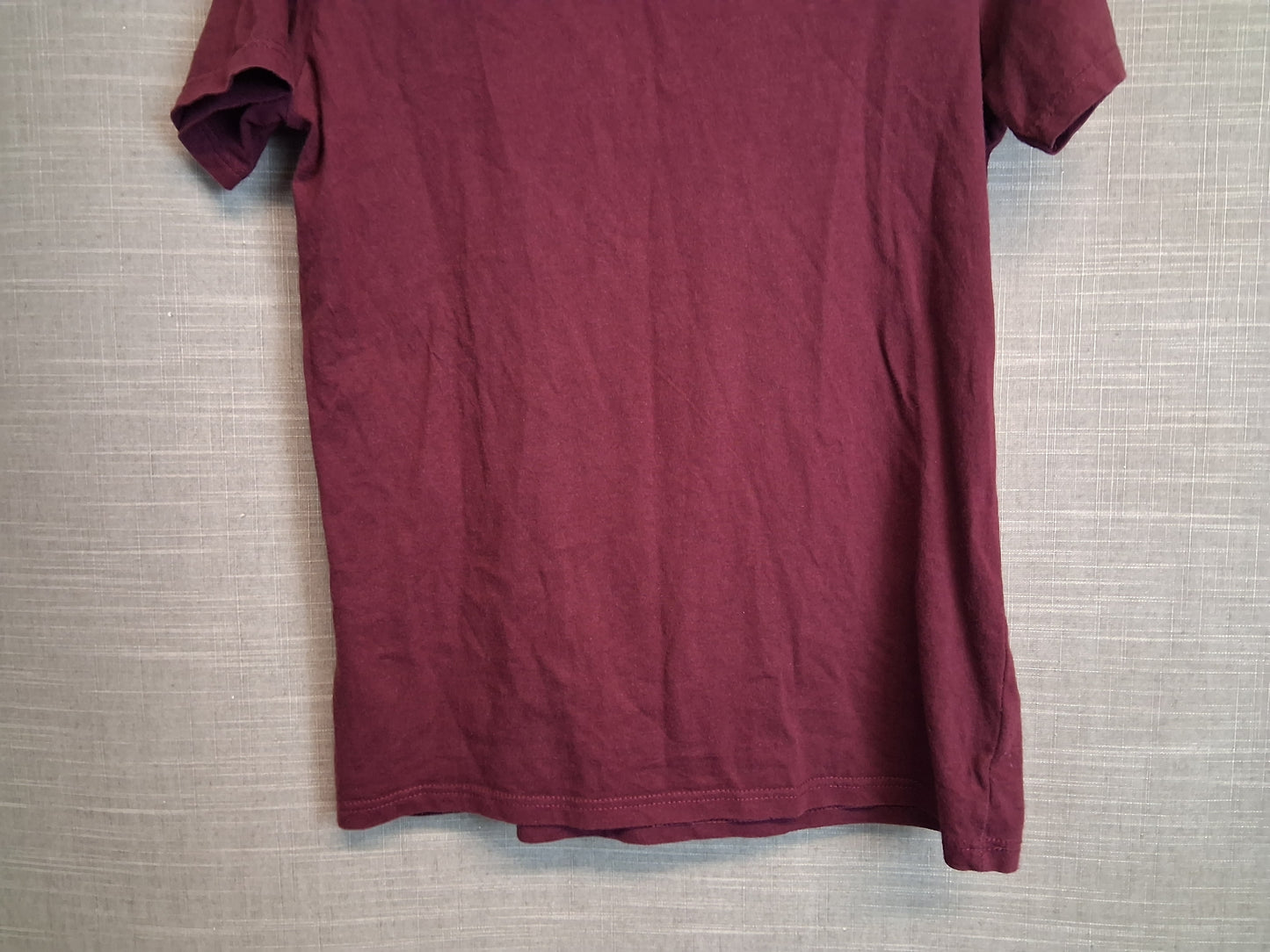 River Island Boys T-Shirt Short Sleeve Burgundy Age 9-10 Years
