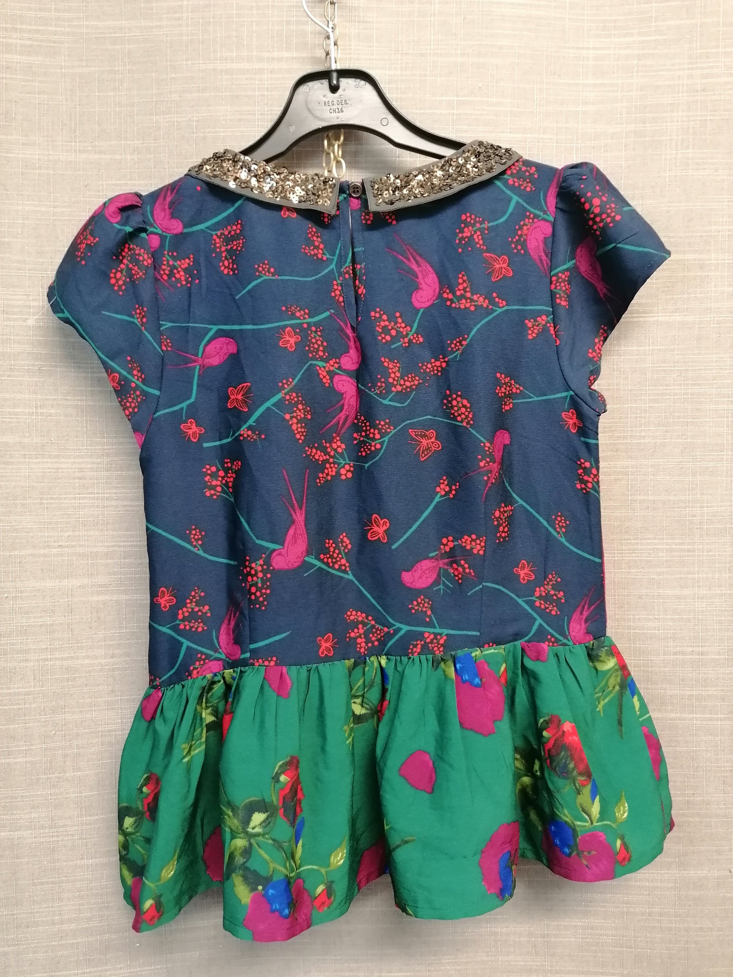 Next Girls Multicolour Floral Short Sleeve Top Age 11 Years New