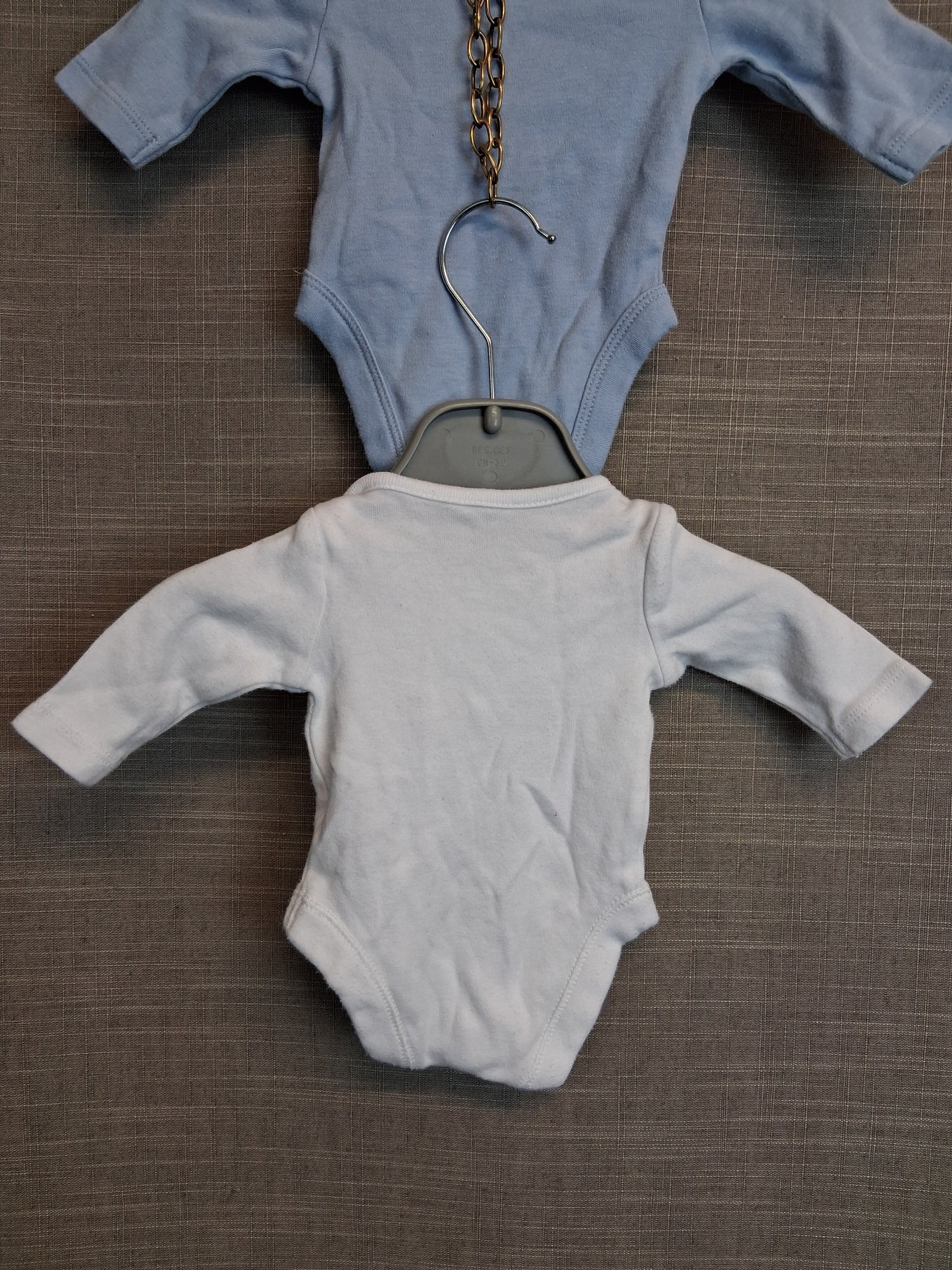 F&F Boys Long Sleeve Bodysuits X2 Age Tiny Baby